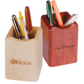 Solid Wood Pencil Holder